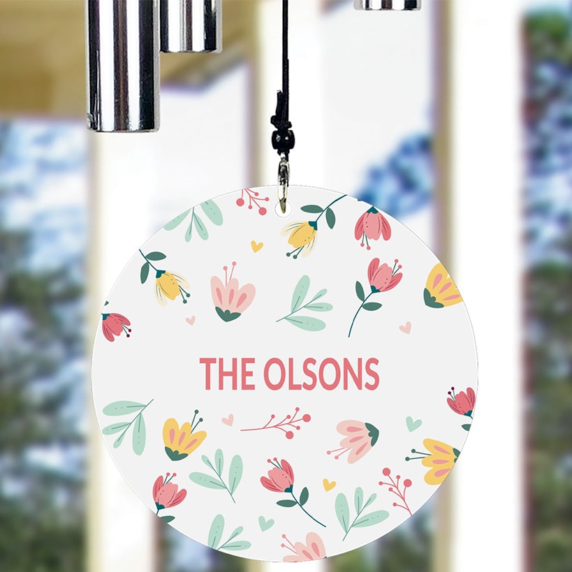 Personalized Spring Floral Wind Chime#select-item_spring-floral-windchime