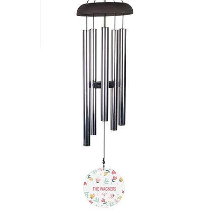 Personalized Spring Floral Wind Chime
