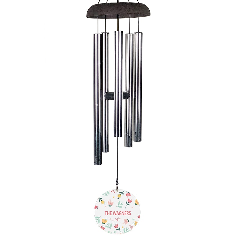 Personalized Spring Floral Wind Chime