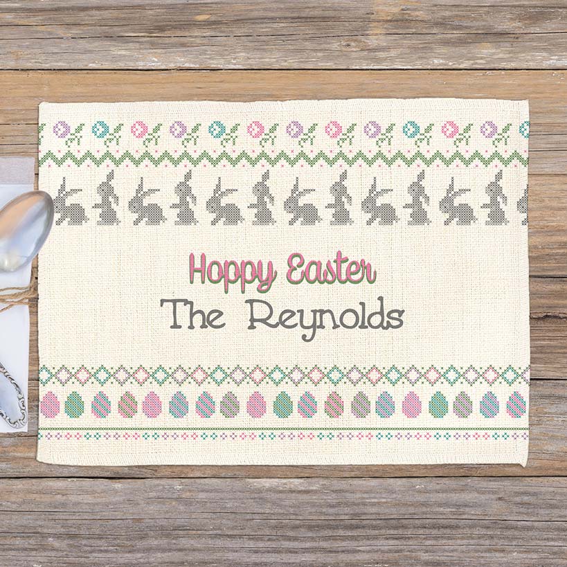 Personalized Spring Placemats