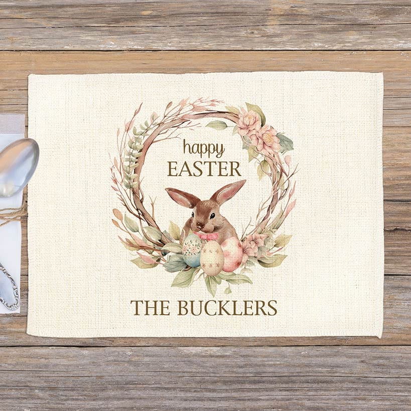 Personalized Spring Placemats