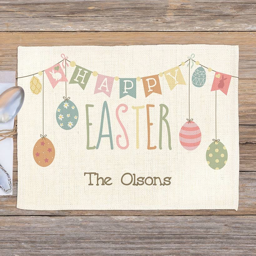 Personalized Spring Placemats
