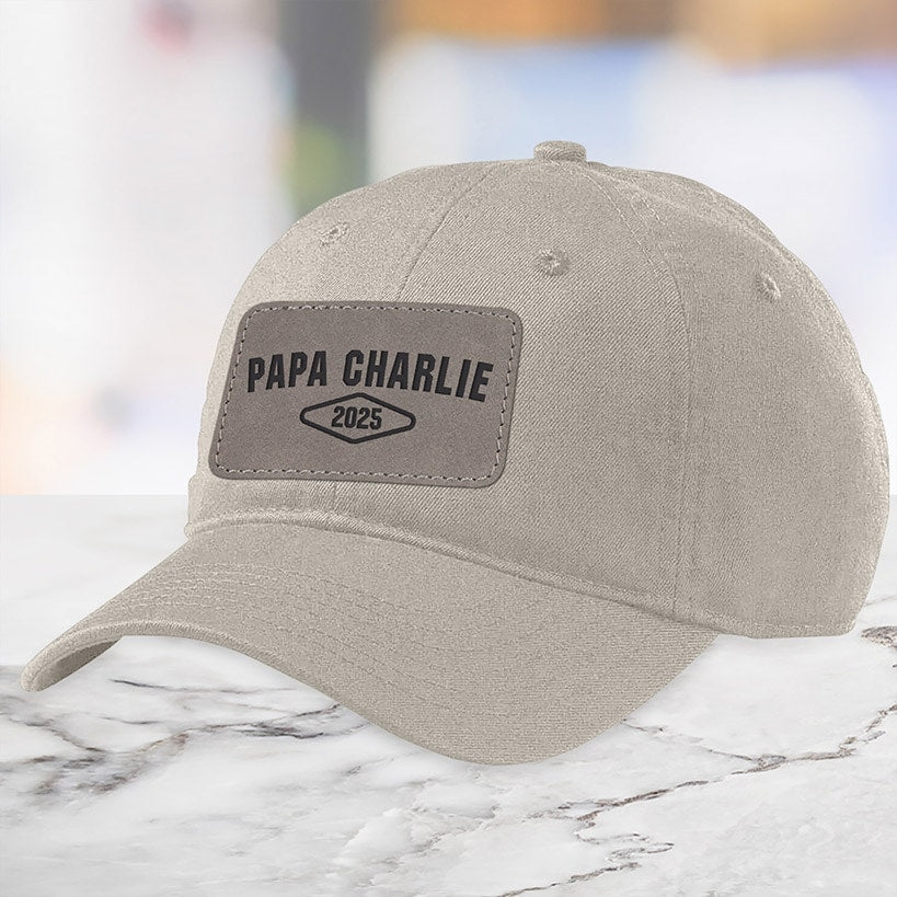 Personalized Title Rounded Diamond Chino Hat
