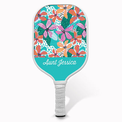 Personalized Pickleball Paddle Tropical