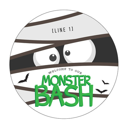 Personalized Halloween Wall Sign Monster Bash