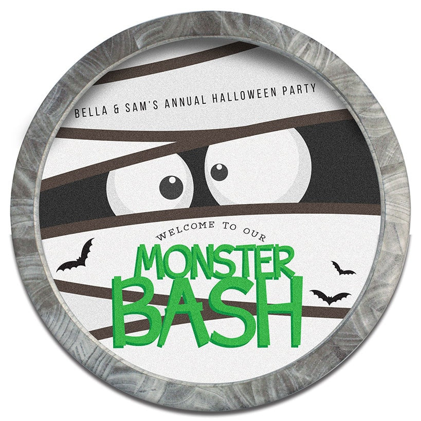Personalized Halloween Wall Sign Monster Bash