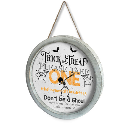 Personalized Halloween Take One Wall Sign