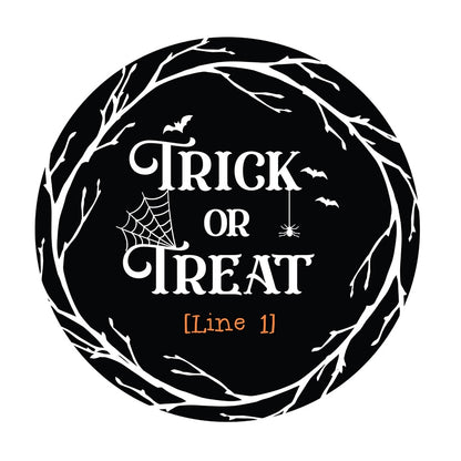 Personalized Halloween Trick or Treat Wall Sign