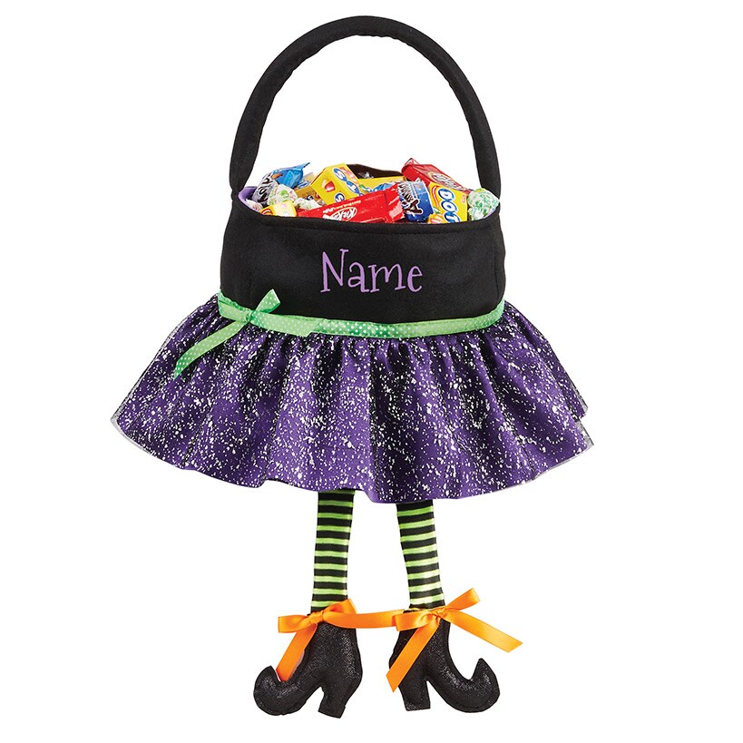 Personalized Halloween Witch Trick-Or-Treat Bag