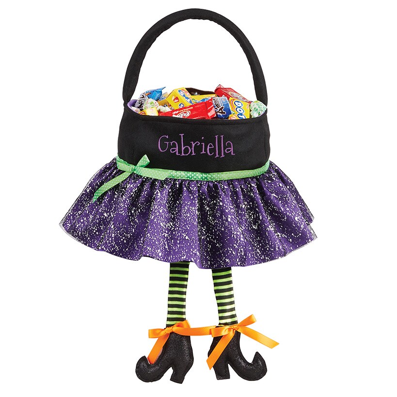 Personalized Halloween Witch Trick-Or-Treat Bag