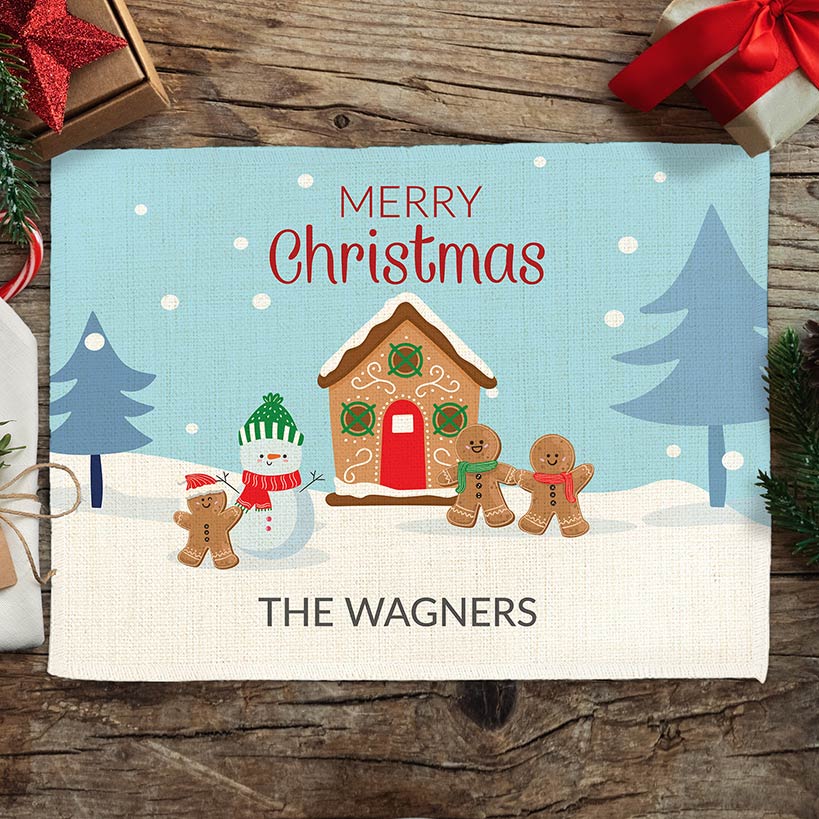 Personalized Merry Christmas Winter Wonderland Family Placement