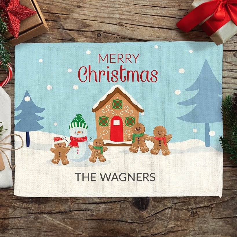 Personalized Merry Christmas Winter Wonderland Family Placement