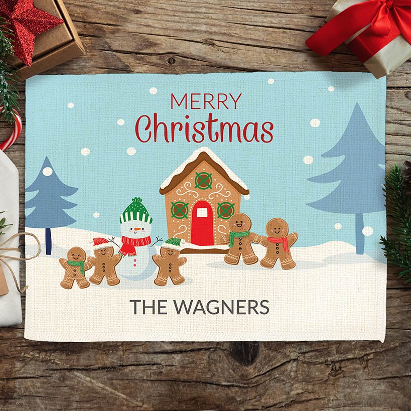 Personalized Merry Christmas Winter Wonderland Family Placement
