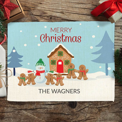Personalized Merry Christmas Winter Wonderland Family Placement