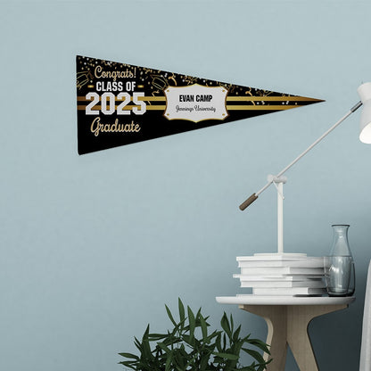 Personalized Word Art Felt Pennant Banner Flag