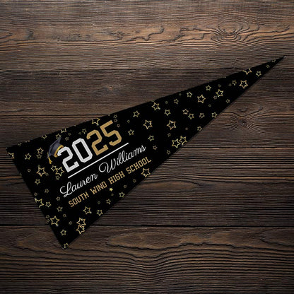 Personalized Word Art Felt Pennant Banner Flag