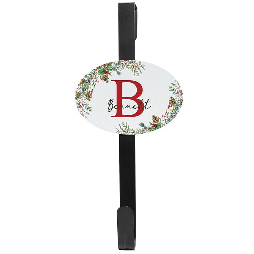 Personalized Christmas Pine Wreath Door Hanger or Metal Plaque#select-item_wreath-door-hanger
