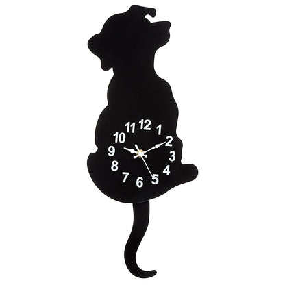 Pet Pendulum Silhouette Clock