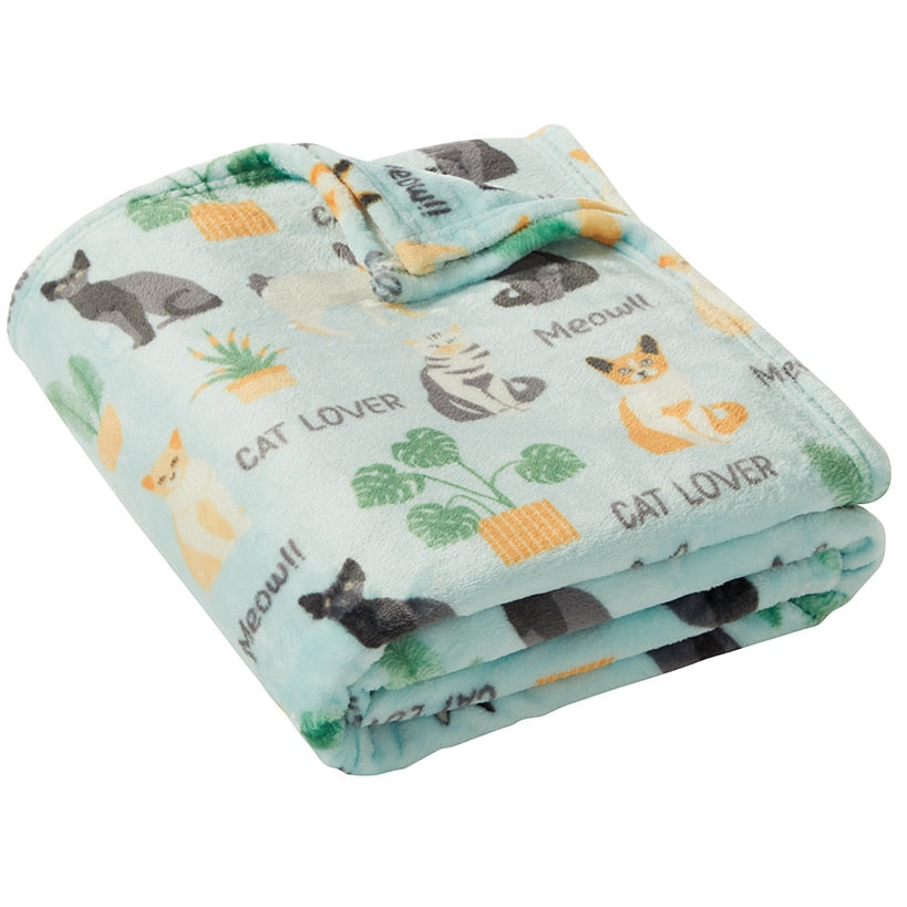 Pet Plush Printed Throws