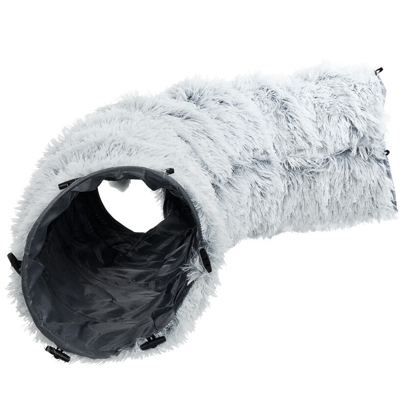 Round Cat Tunnel with Soft Cat Bed Non-Slip Versatile Configurations