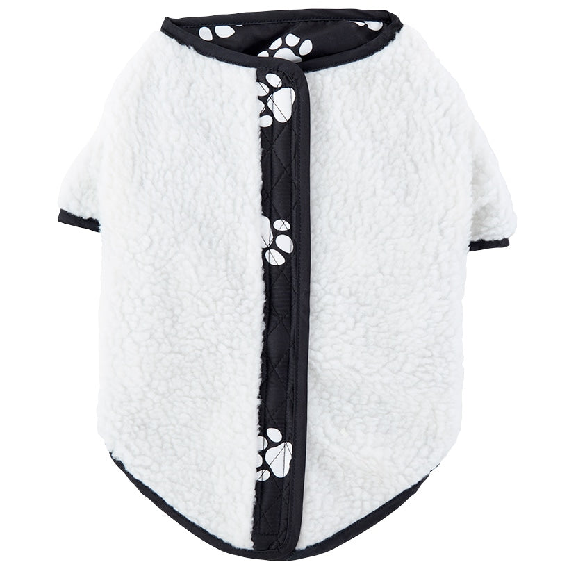 Pet Sherpa Jacket - Cozy, Reversible Design with Easy Fabric-Magic Closure#select-item_small