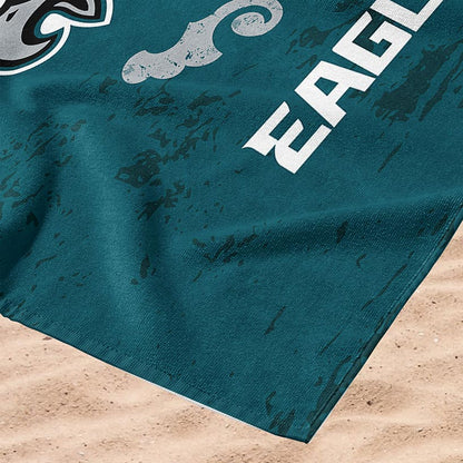 Philadelphia Eagles NFL 2025 Super Bowl LIX Jumbo Beach Towel