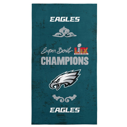 Philadelphia Eagles NFL 2025 Super Bowl LIX Jumbo Beach Towel
