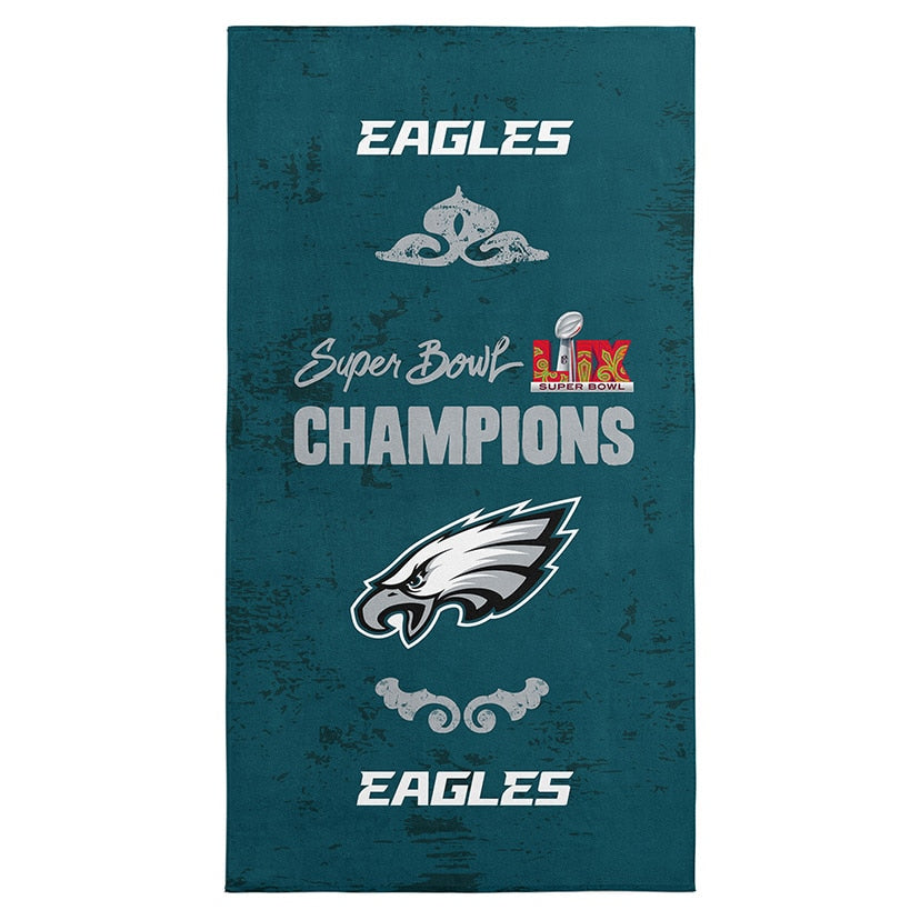 Philadelphia Eagles NFL 2025 Super Bowl LIX Jumbo Beach Towel