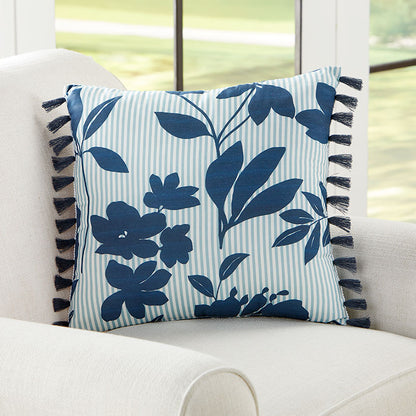 Pinstripe Floral Quilt Ensemble