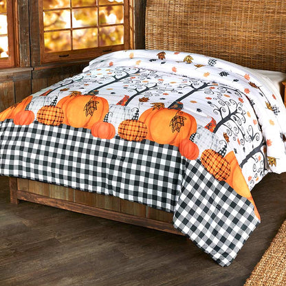 Plaid Pumpkin Bedroom Ensemble