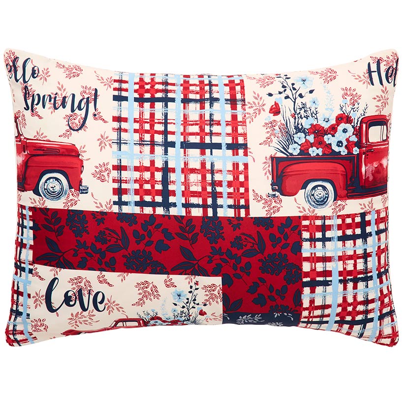 Summer Plaid Truck Complete Comforter Set with Sheets#select-size_king