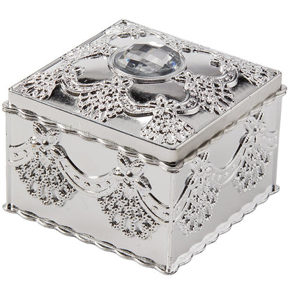Elegant Small Jewelry Box with Rhinestone