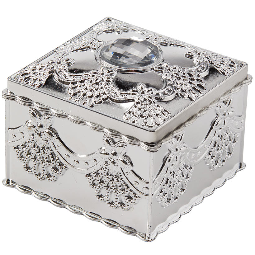 Elegant Small Jewelry Box with Rhinestone