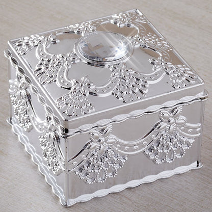 Elegant Small Jewelry Box with Rhinestone