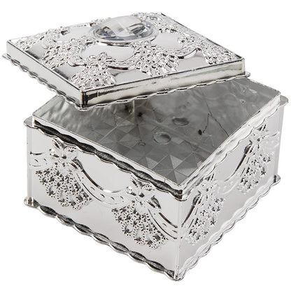 Elegant Small Jewelry Box with Rhinestone