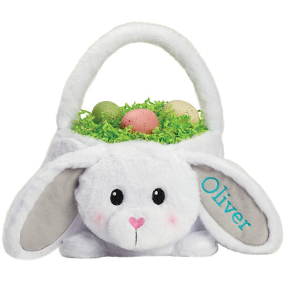 Personalized Plush Easter Bunny Basket