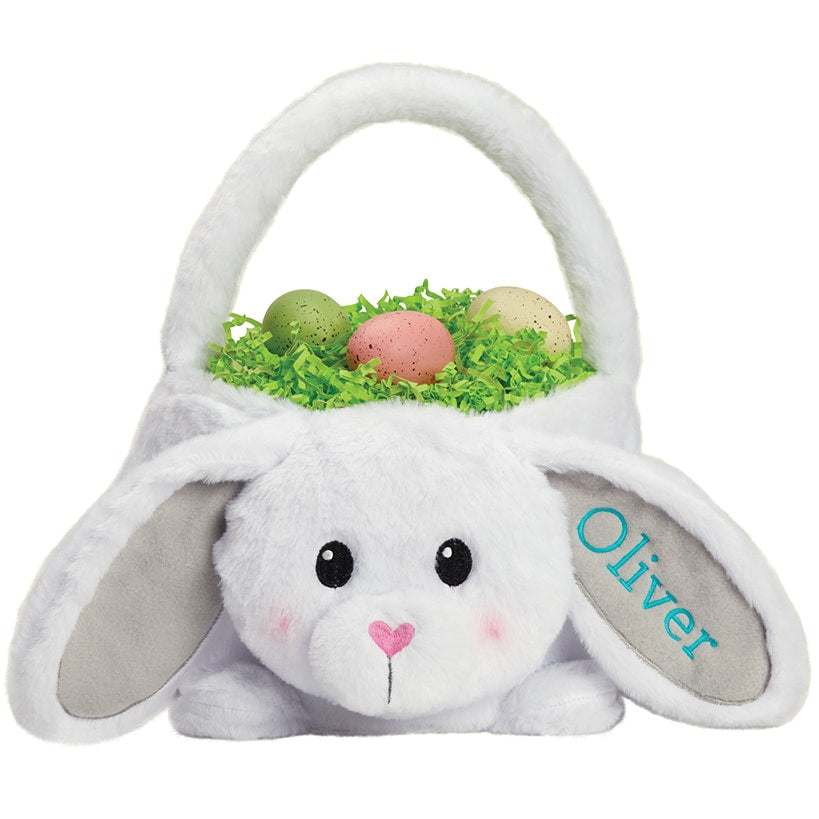 Personalized Plush Easter Bunny Basket