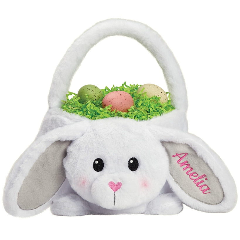 Personalized Plush Easter Bunny Basket