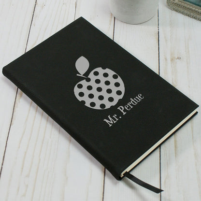 Personalized Polka Dot Apple Journals