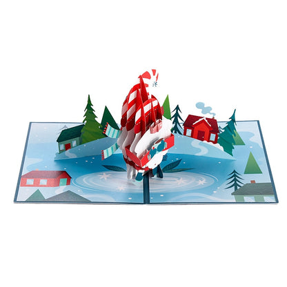 3-D Pop-Up Holiday Greeting Card