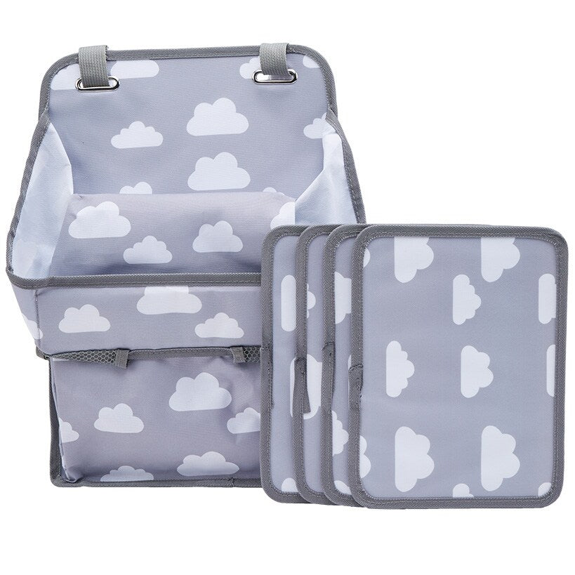 Crib Storage Bag and Diaper Caddy