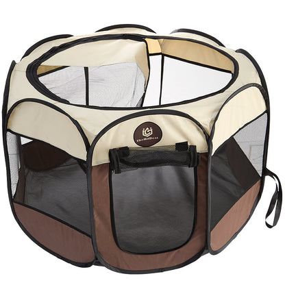 Portable Pet Playpen - Indoor/Outdoor Use with Carry Bag