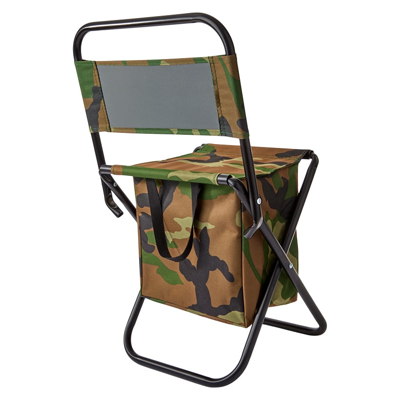 Portable Folding Outdoor Chair Lightweight Insulated Bag Camo Print