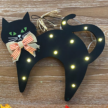 Primitive Lighted Halloween Decorations