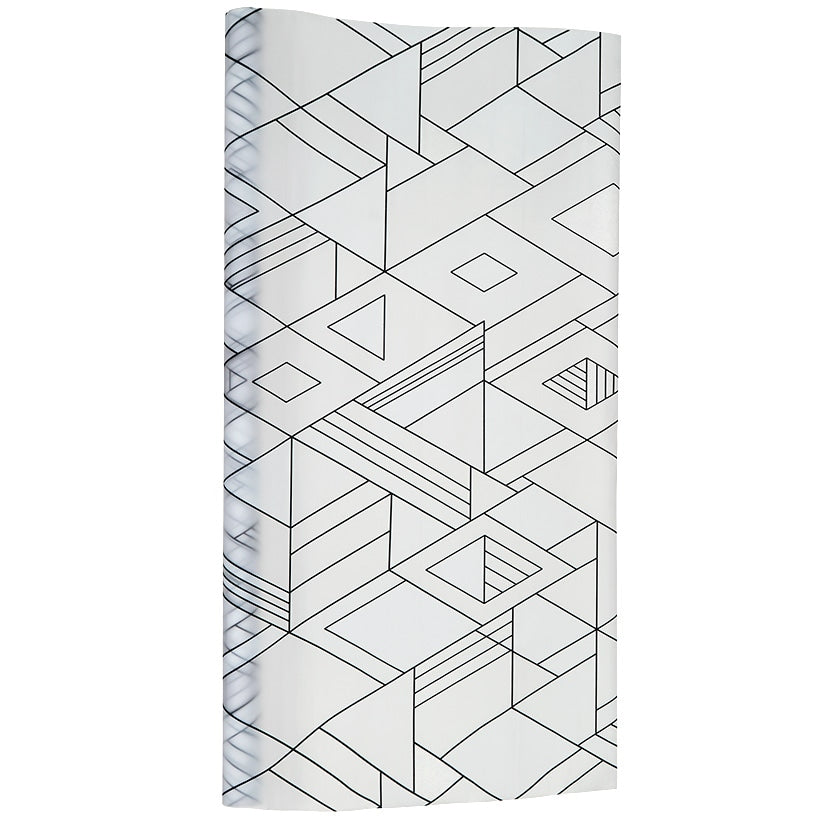 Window Film PVC Embossed In Geometric Ivy Or Square Design
