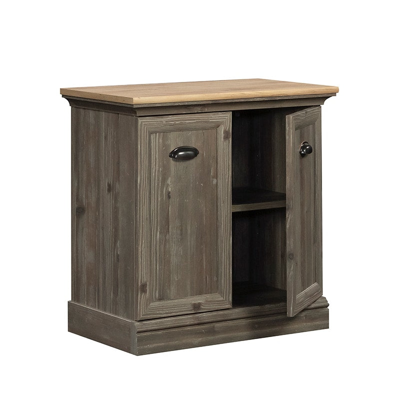 Printer Stand with Storage in Pebble Pine