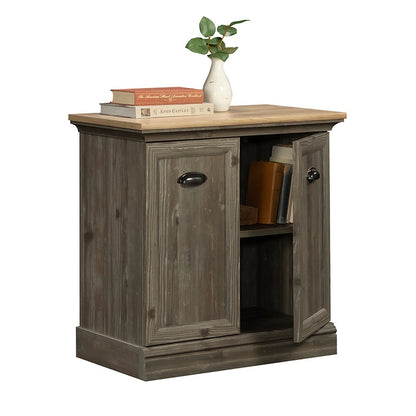 Printer Stand with Storage in Pebble Pine