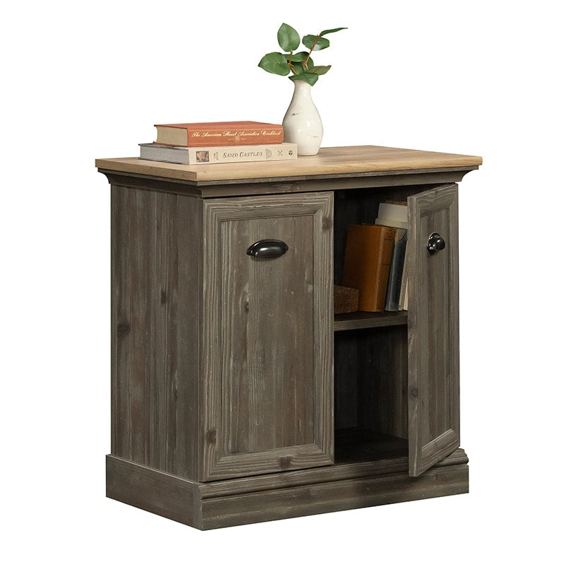 Printer Stand with Storage in Pebble Pine