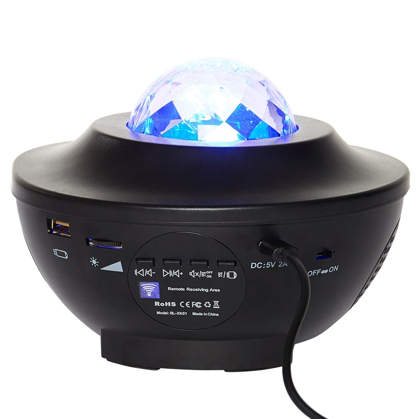 LED Projection Light With Bluetooth Speaker Voice Activated