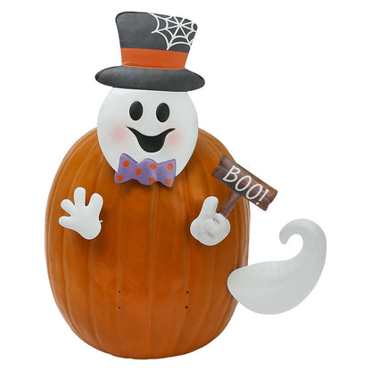 Pumpkin Decorating Kits Metal In Cat Ghost Bird Or Skeleton Characters